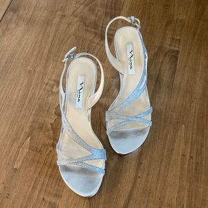 Nina New York Strappy Glitter Sandal Heels